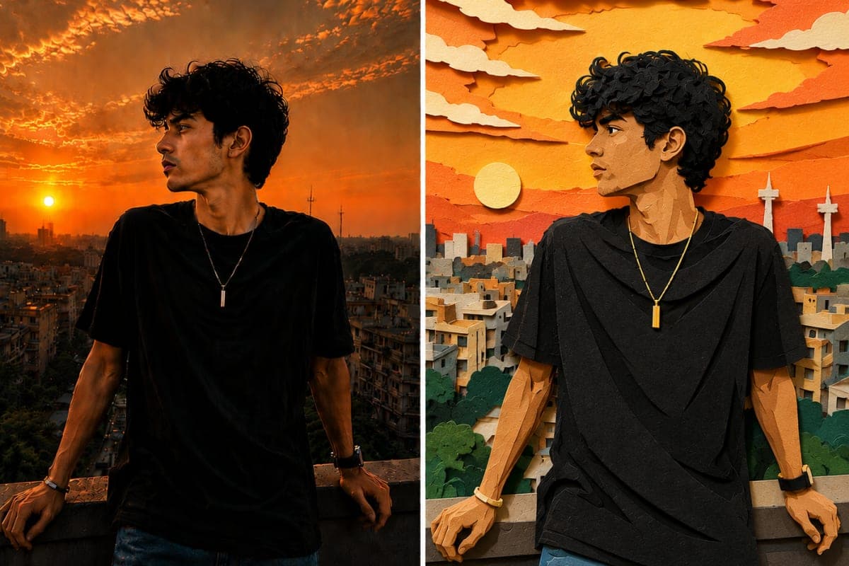 Paper Cutout Art Style